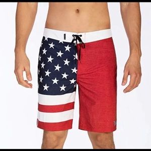 Hurley Phantom American Flag Swim Shorts